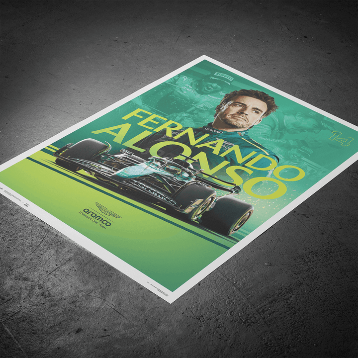 Aston Martin Aramco Formula One® Team - Fernando Alonso - 2024 Poster