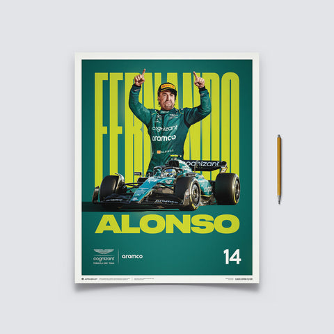 Aston Martin Aramco Cognizant Formula One™ Team - Fernando Alonso - 2023 Automobilist Poster