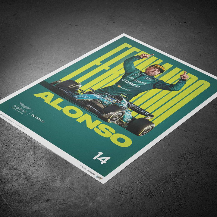 Aston Martin Aramco Cognizant Formula One™ Team - Fernando Alonso - 2023 Automobilist Poster