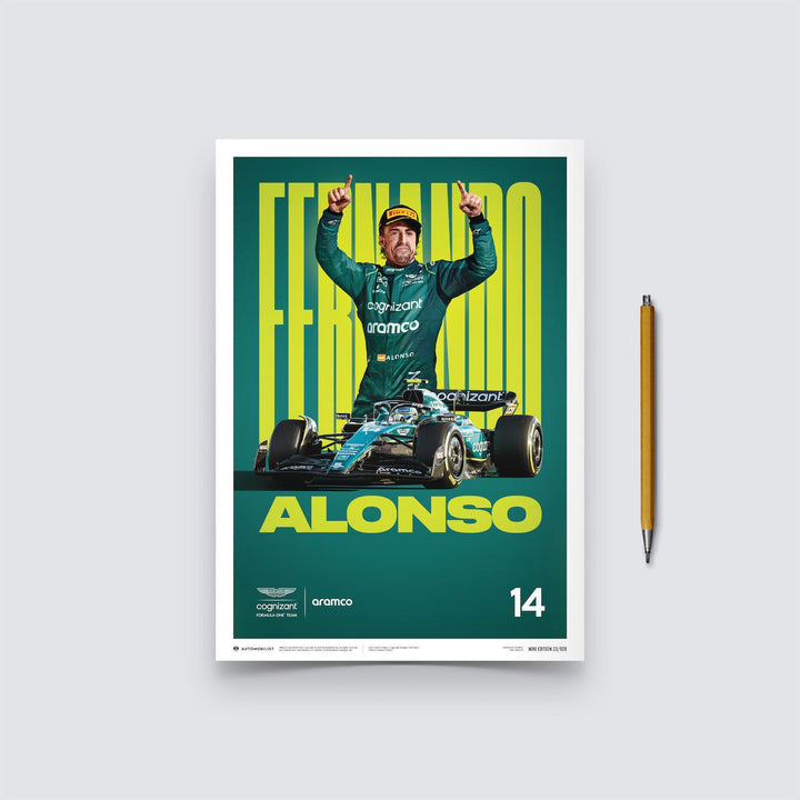 Aston Martin Aramco Cognizant Formula One™ Team - Fernando Alonso - 2023 Automobilist Poster