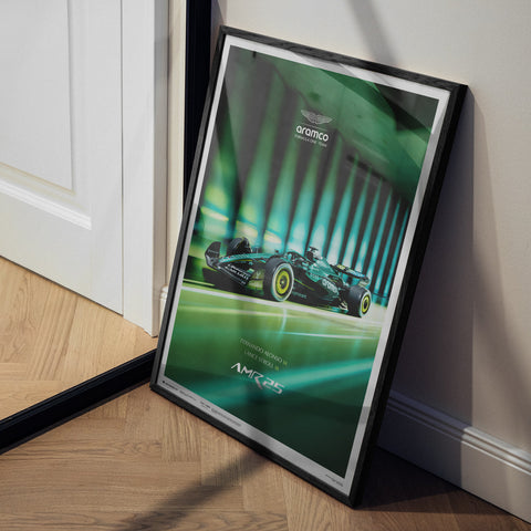 Aston Martin Aramco F1™ Team | AMR25 2025 | Fernando Alonso & Lance Stroll | Automobilist Poster