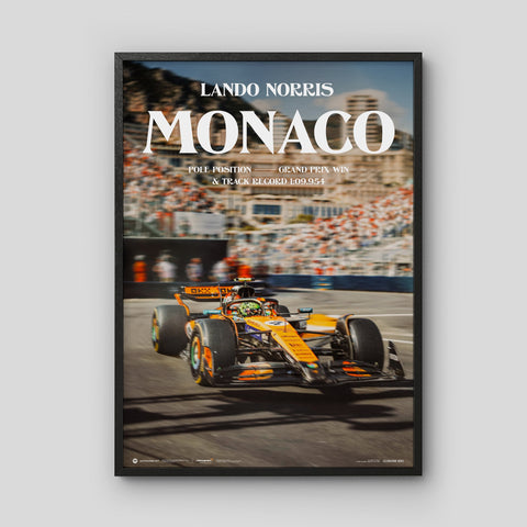 Lando Norris Monaco GP™ 2025 Winner – Pole Position & Track Record Automobilist Poster
