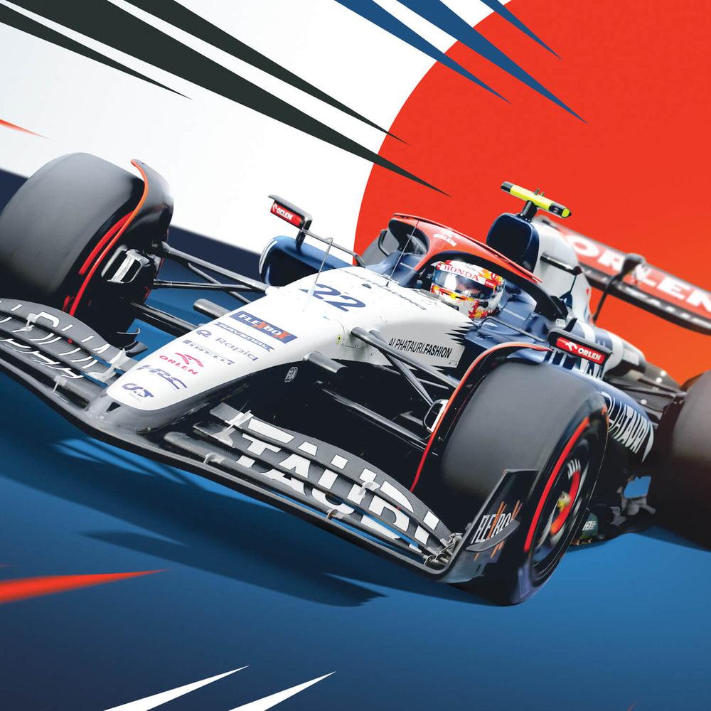 Scuderia AlphaTauri - Yuki Tsunoda - 2023 Automobilist Poster