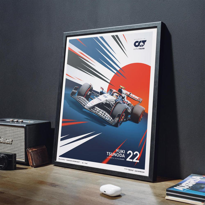 Scuderia AlphaTauri - Yuki Tsunoda - 2023 Automobilist Poster