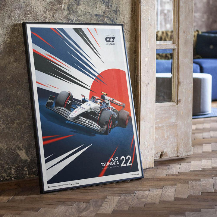 Scuderia AlphaTauri - Yuki Tsunoda - 2023 Automobilist Poster