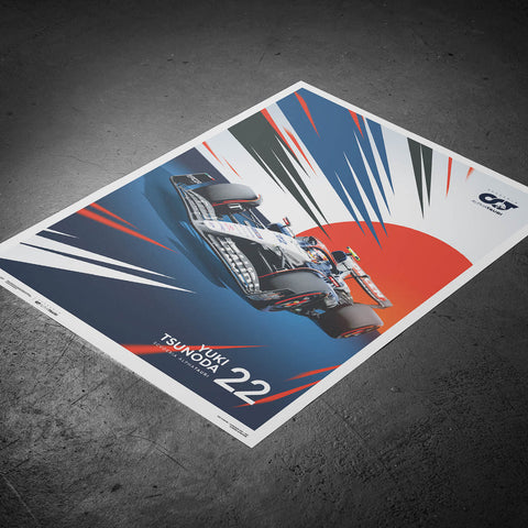 Scuderia AlphaTauri - Yuki Tsunoda - 2023 Automobilist Poster