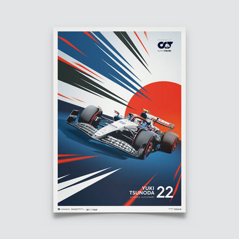 Scuderia AlphaTauri - Yuki Tsunoda - 2023 Automobilist Poster