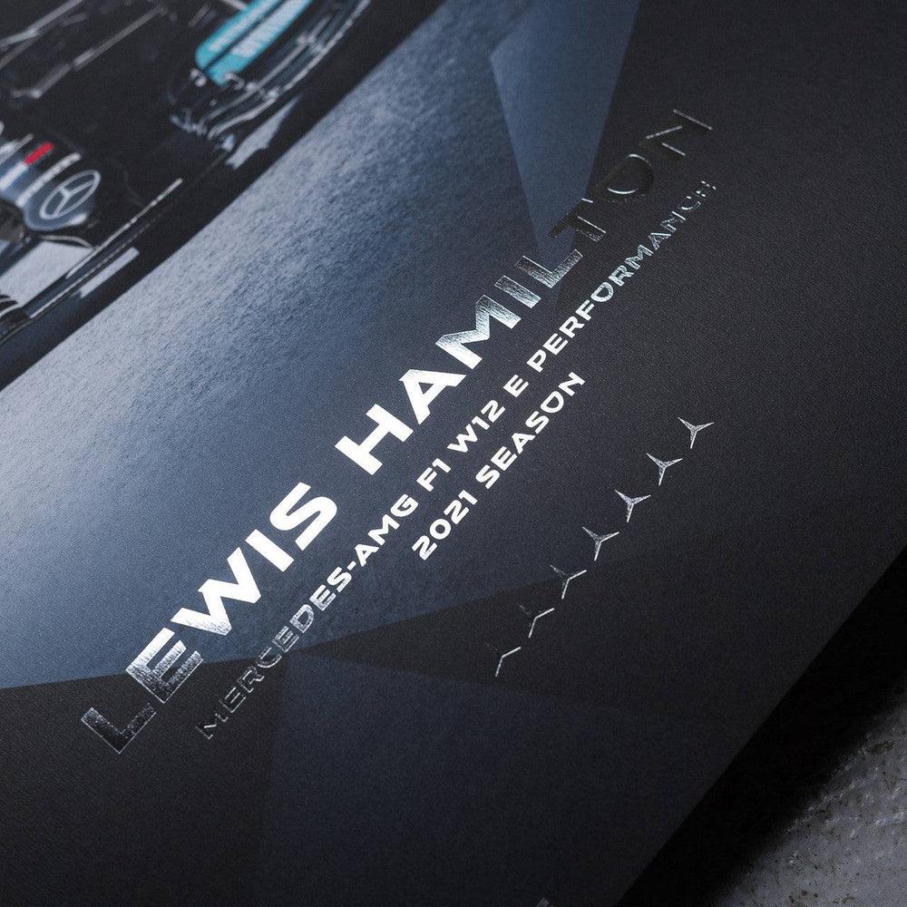 Mercedes-AMG Petronas F1 Team - Lewis Hamilton - Embossed - 2021 Collector’s Edition Automobilist Poster