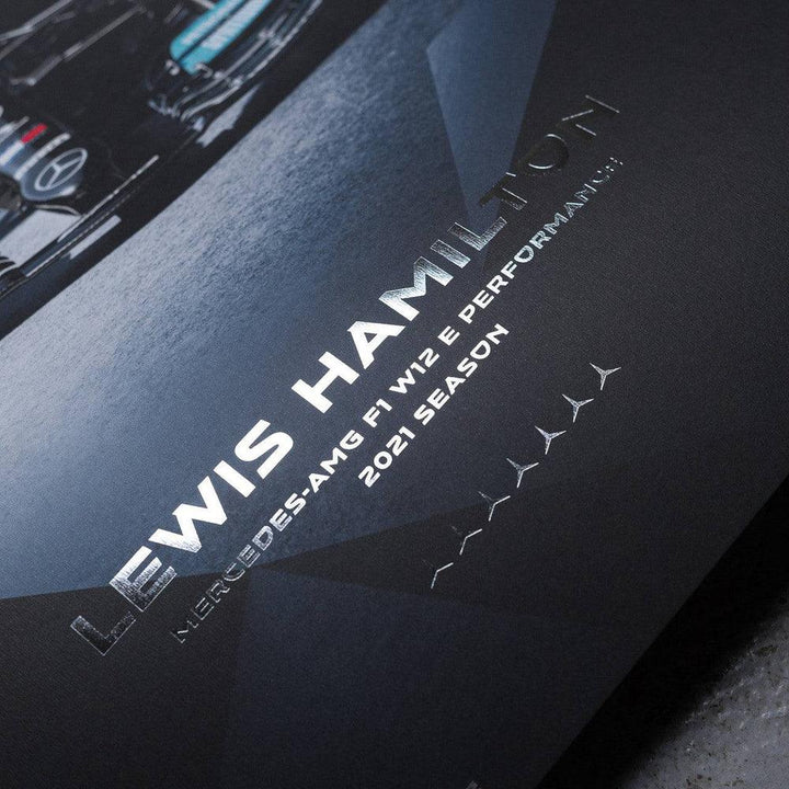 Mercedes-AMG Petronas F1 Team - Lewis Hamilton - Embossed - 2021 Collector’s Edition Automobilist Poster