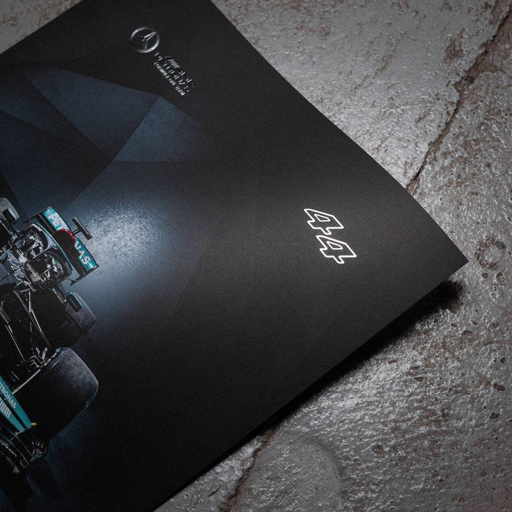 Mercedes-AMG Petronas F1 Team - Lewis Hamilton - Embossed - 2021 Collector’s Edition Automobilist Poster