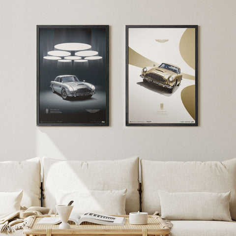 Aston Martin DB5 1964 Silver | Classic Car Series | Aston Martin Poster