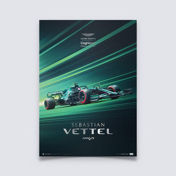 Aston Martin Cognizant Formula One™ Team - Sebastian Vettel - 2021 Automobilist Poster