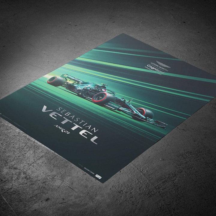 Aston Martin Cognizant Formula One™ Team - Sebastian Vettel - 2021 Automobilist Poster