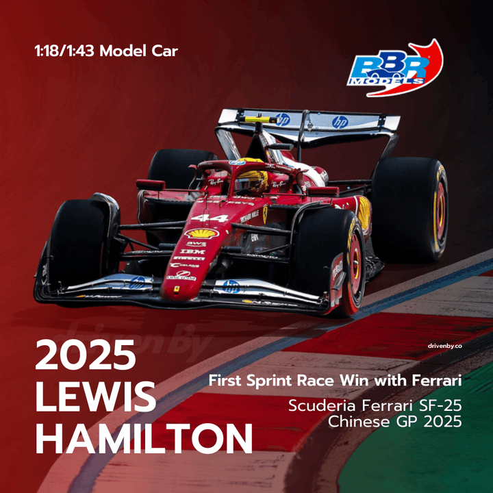 Lewis Hamilton - Scuderia Ferrari SF-25 Winner China GP Sprint Race 2025  - BBR Models