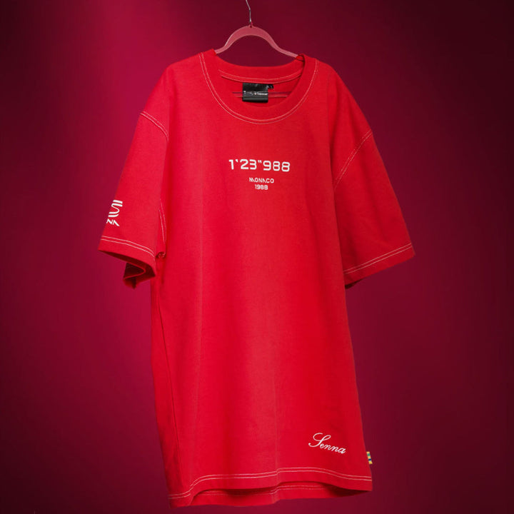 TAG Heuer x Senna Oversize Racing Tee (Red)