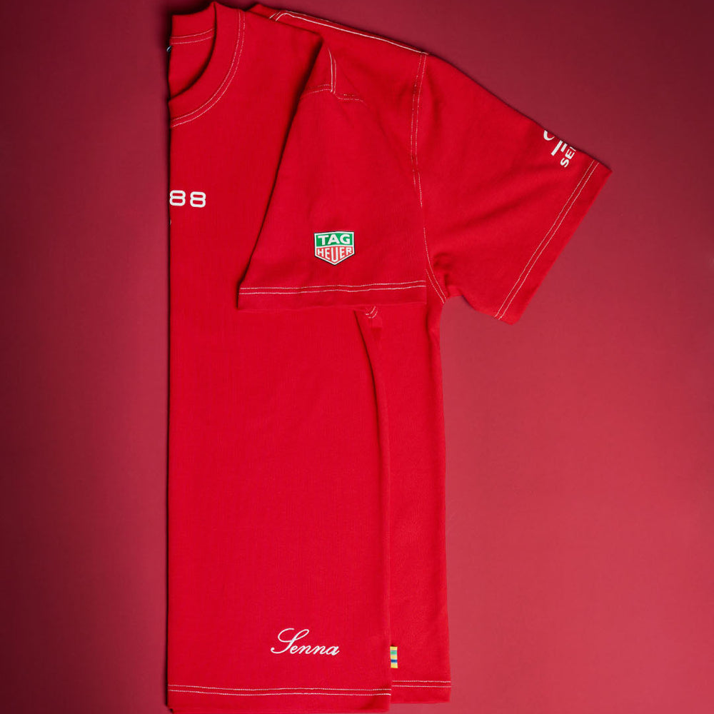 TAG Heuer x Senna Oversize Racing Tee (Red)