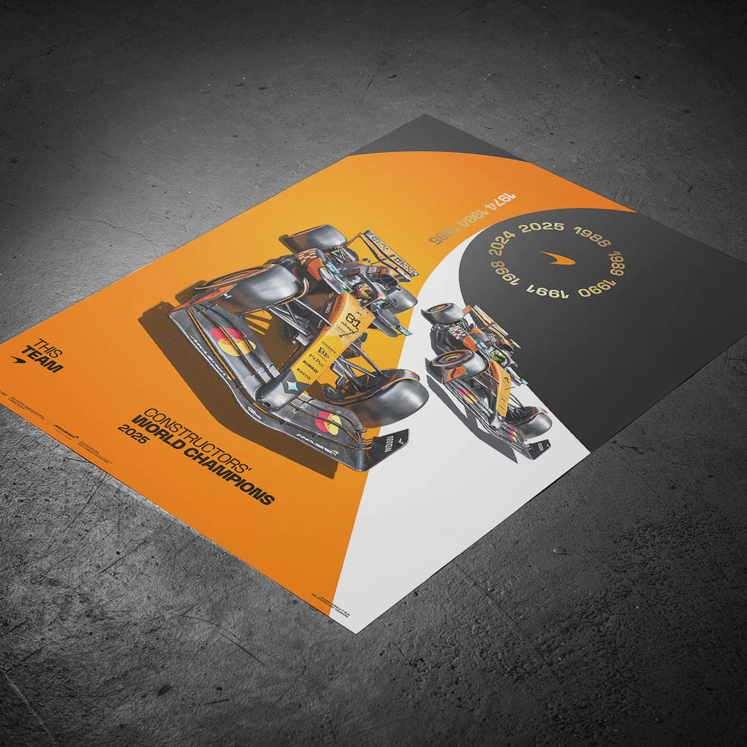 McLaren Formula 1 Team | 2025 Constructors’ World Champions | Automobilist Official Poster