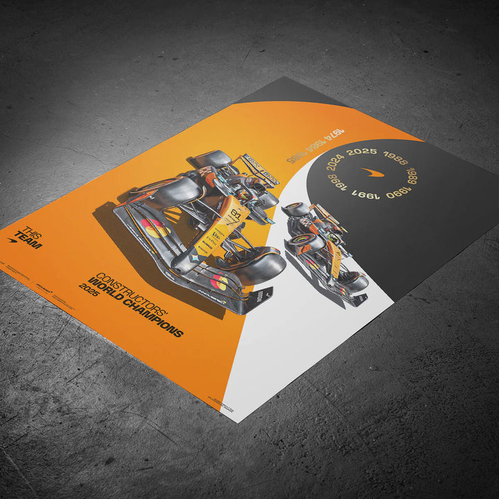 McLaren Formula 1 Team | 2025 Constructors’ World Champions | Automobilist Official Poster