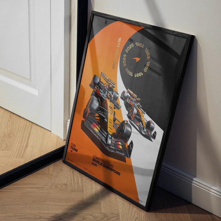 McLaren Formula 1 Team | 2025 Constructors’ World Champions | Automobilist Official Poster