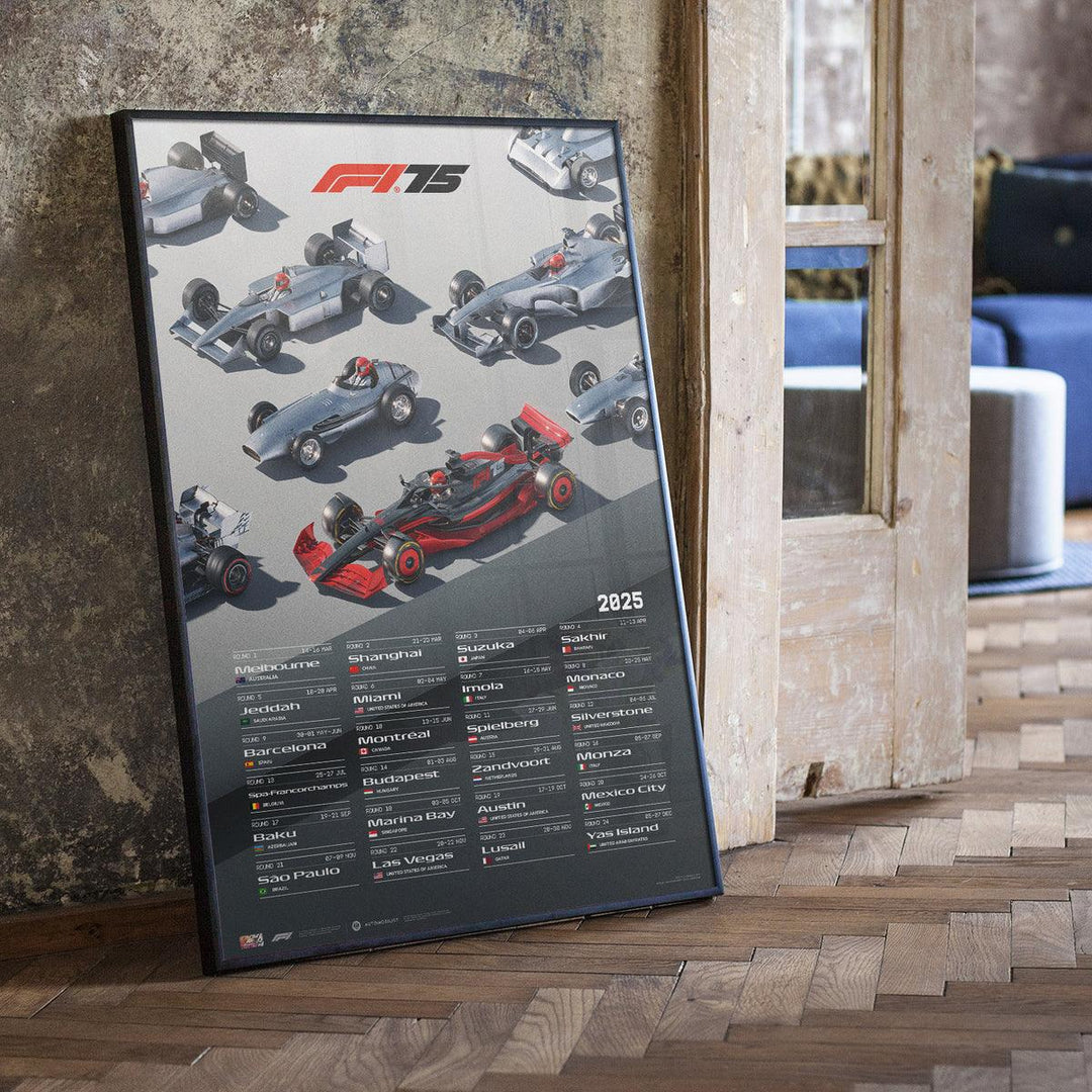 Formula 1® - 75th anniversary - 2025 Calendar Poster