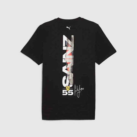 Scuderia Ferrari  2024 Carlos Sainz 95 Years T-Shirt (Black)