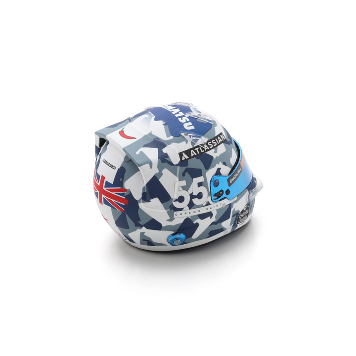 Carlos Sainz Helmet British GP 2025 - Williams Racing - Spark 1:5 Helmet