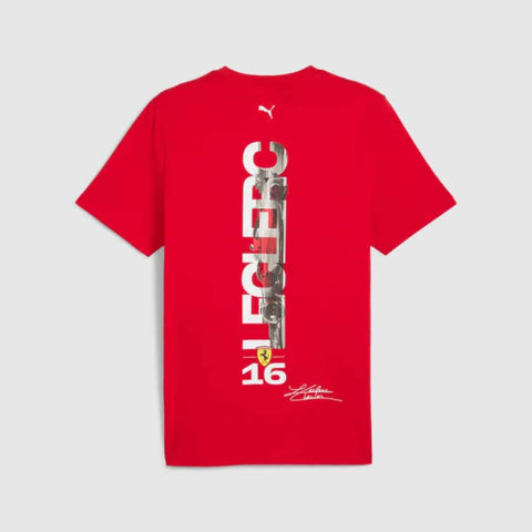 Scuderia Ferrari 2024 Charles Leclerc 95 Years T-Shirt (Red)