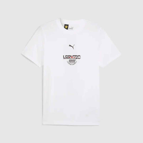 Scuderia Ferrari  2024 Charles Leclerc 95 Years T-Shirt (White)