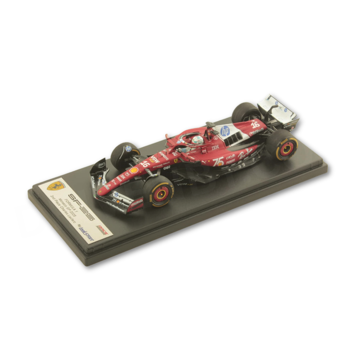 Charles Leclerc - Scuderia Ferrari SF-25 Monaco GP 2025 2nd Place - Looksmart F1 Model Car