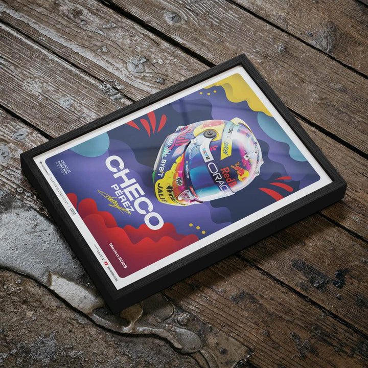 Oracle Red Bull Racing - Sergio Pérez - Helmet - Mexican Grand Prix - 2023 Automobilist Poster