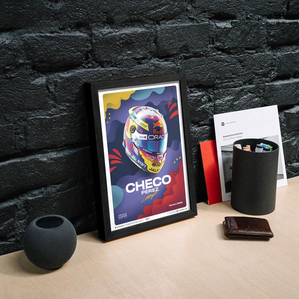 Oracle Red Bull Racing - Sergio Pérez - Helmet - Mexican Grand Prix - 2023 Automobilist Poster