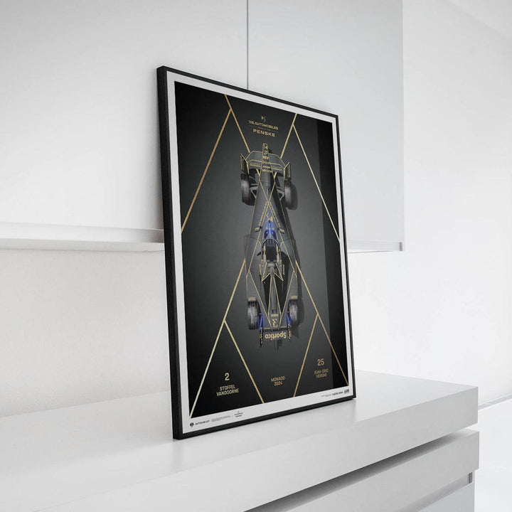 DS PENSKE - DS E-TENSE FE23 'Grand Gala' - Monaco E-Prix - 2024 Poster
