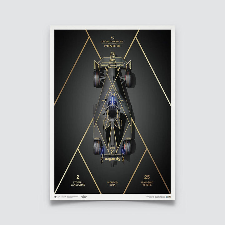 DS PENSKE - DS E-TENSE FE23 'Grand Gala' - Monaco E-Prix - 2024 Poster