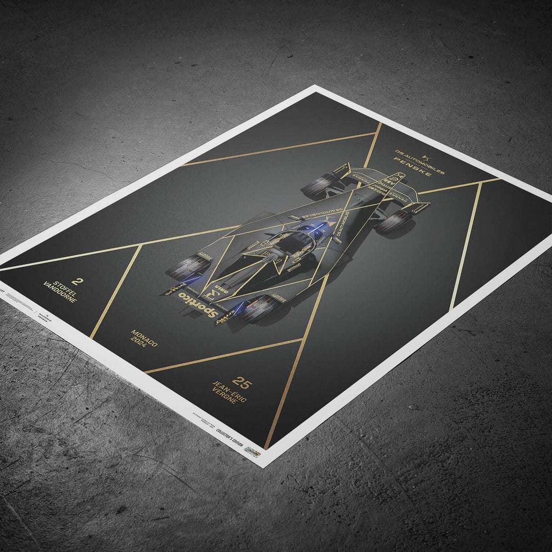 DS PENSKE - DS E-TENSE FE23 'Grand Gala' - Monaco E-Prix - 2024 Poster