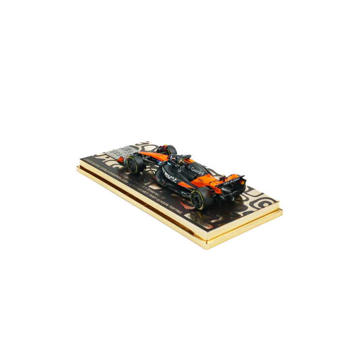 Lando Norris World Champion McLaren MCL39 - Test Abu Dhabi  - 1:64 Minichamps Model Car (Event Special Edition)