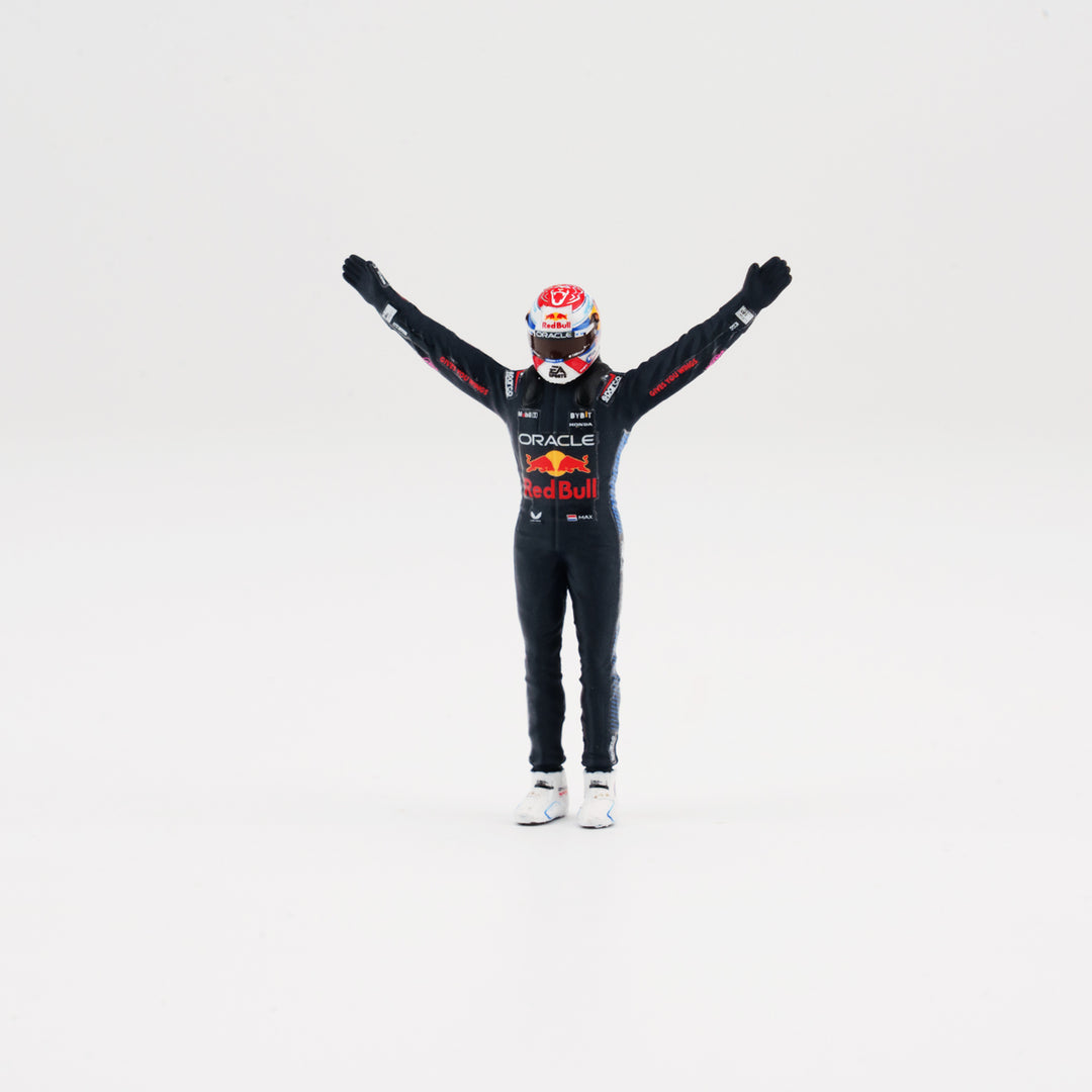 Max Verstappen Red Bull RB20 Winner Brazilian GP 2024 With Figurine &amp; Pitboards 1:43 Minichamps Model Car