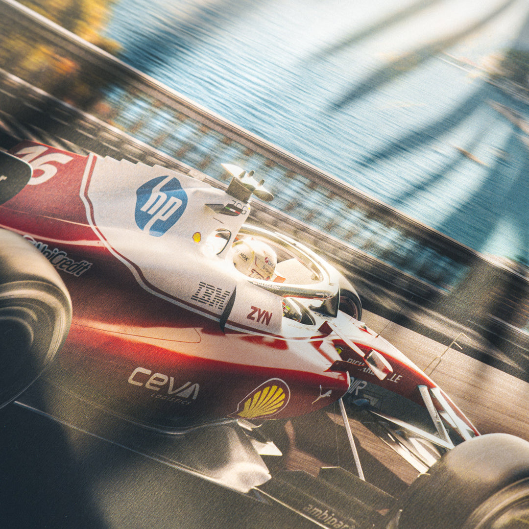 Scuderia Ferrari HP Charles Leclerc Monaco 2026 Automobilist Official Poster