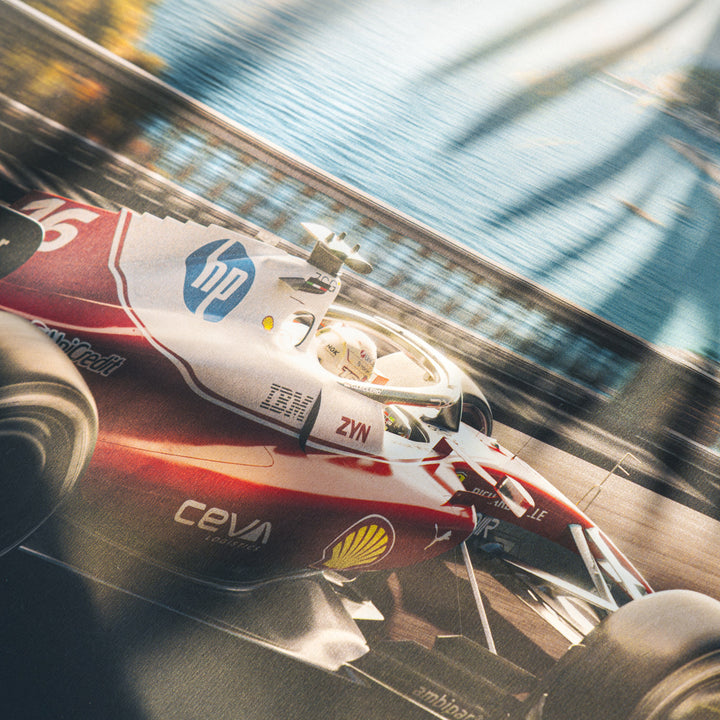 Scuderia Ferrari HP Charles Leclerc Monaco 2026 Automobilist Official Poster