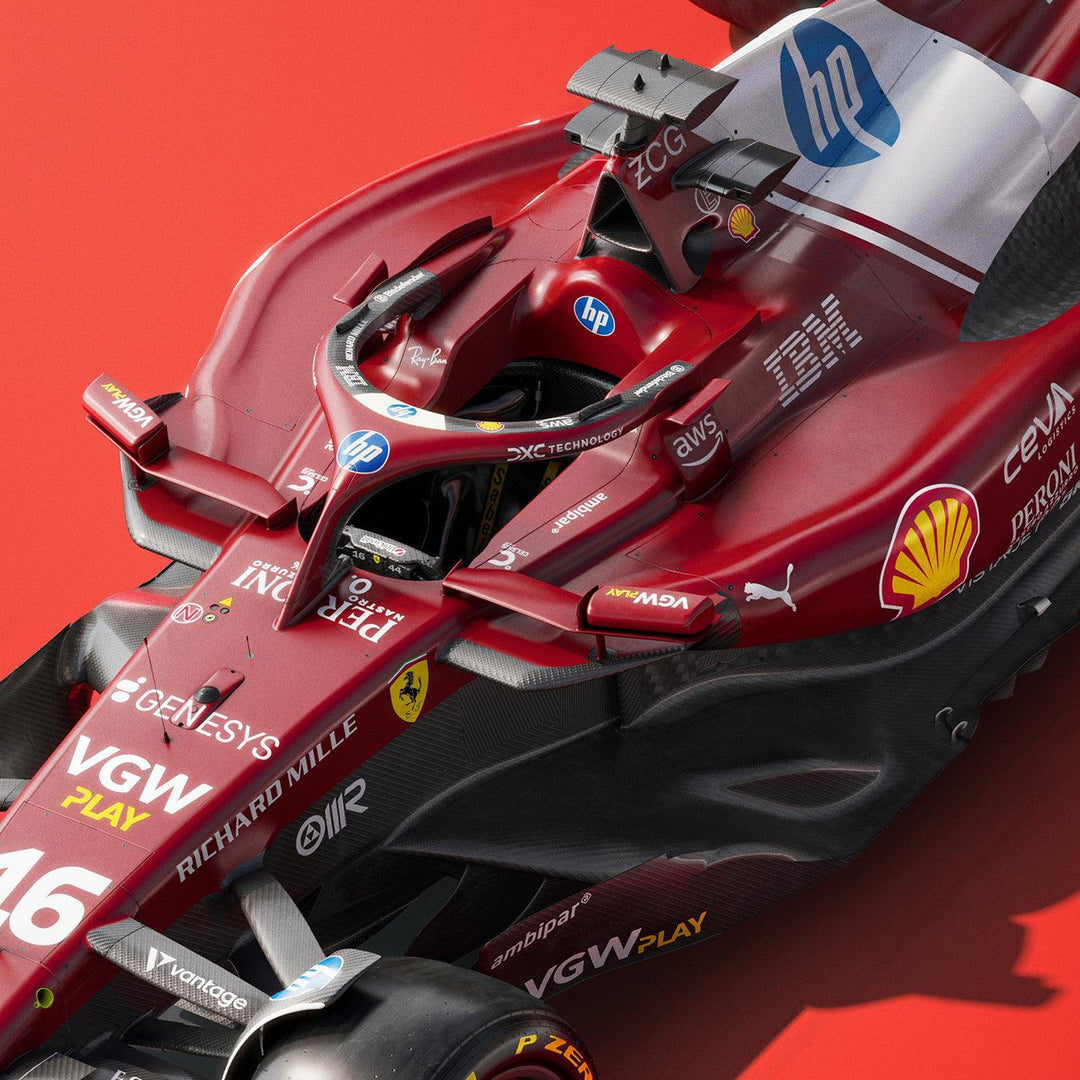 Ferrari SF-25 – Scuderia Ferrari HP F1™ Team Automobilist Poster | Lewis Hamilton & Charles Leclerc
