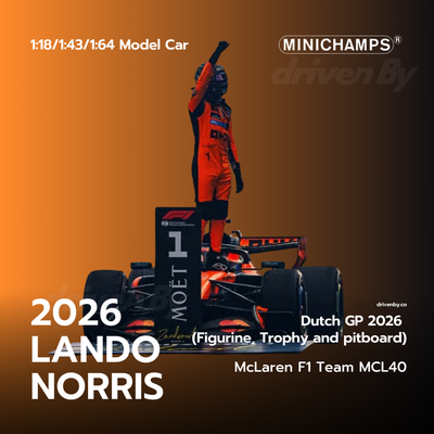 Lando Norris McLaren MCL40 Winner Zandvoort GP 2026 with Figurine - Minichamps Model Car