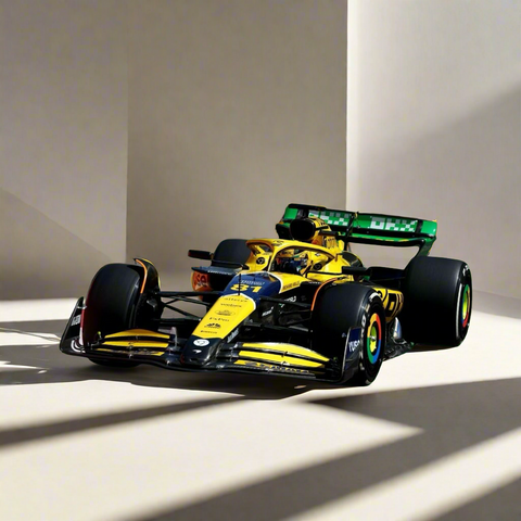 Oscar Piastri McLaren MCL38 - Monaco GP 2024 2ND Senna Livery Model Car - Minichamps