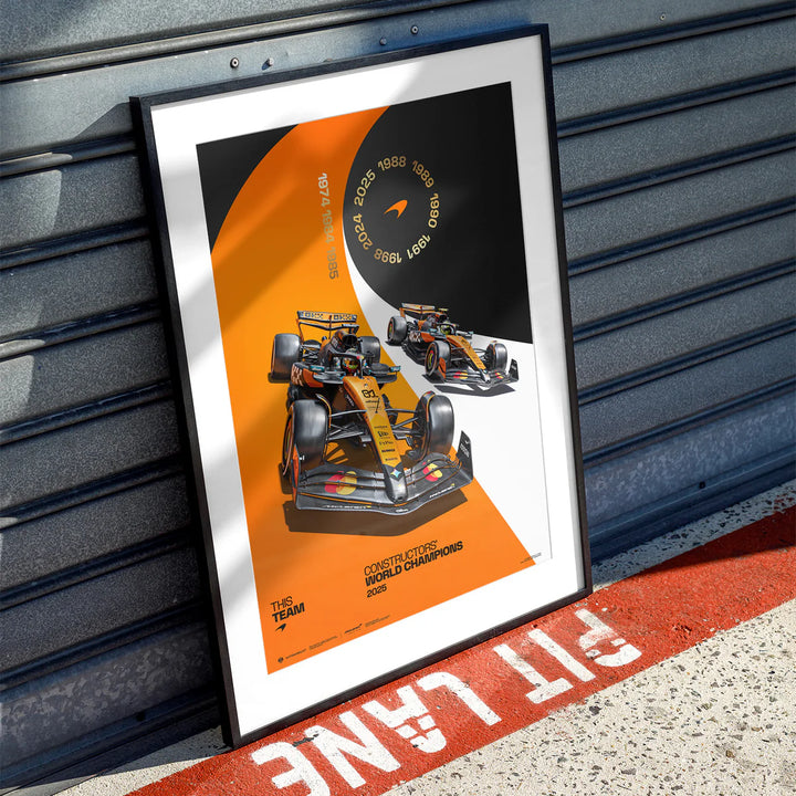 McLaren Formula 1 Team | 2025 Constructors’ World Champions | Automobilist Official Poster