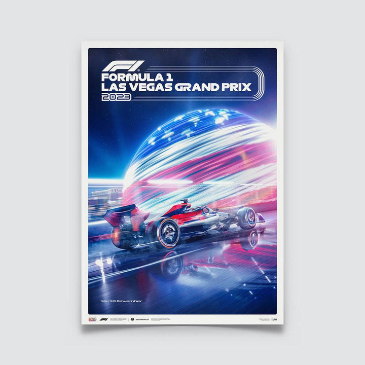 Formula 1 - Las Vegas Grand Prix - City of Lights - 2023 Automobilist Poster