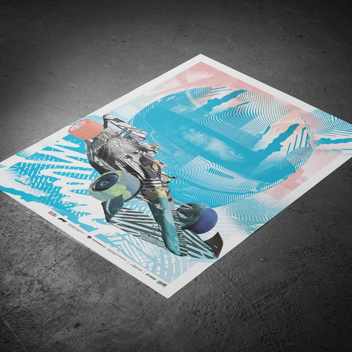 Formula 1® Print Store Artist Series - Miami Edition - 2ALAS - Blue Poster