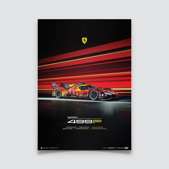 Ferrari - 499P - 24h Le Mans - 2024 Collector’s Edition Poster