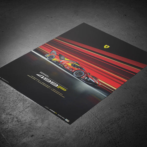 Ferrari - 499P - 24h Le Mans - 2024 Collector’s Edition Poster