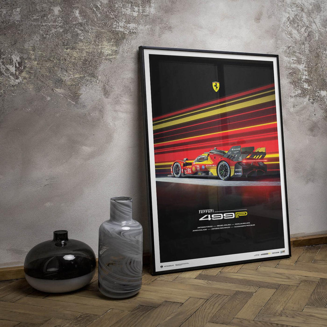 Ferrari - 499P - 24h Le Mans - 2024 Poster