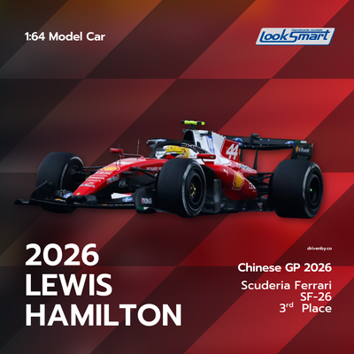 Lewis Hamilton Scuderia Ferrari SF-26 Chinese GP 2026  - Looksmart 1:64 Model Car