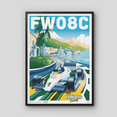 Williams Racing FW08C - Monaco 1983 - Riviera Racer - Automobiilist Poster