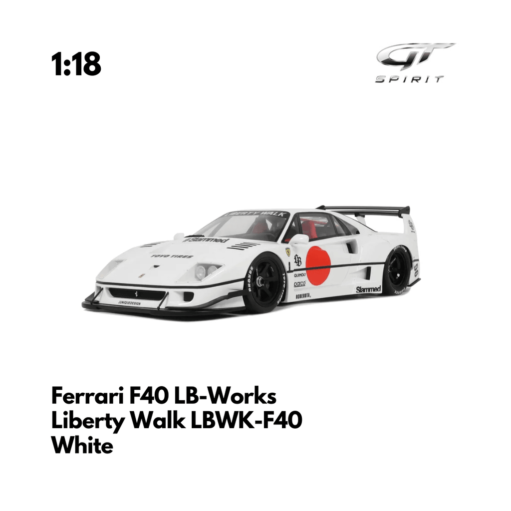 FERRARI - F40 Liberty Walk LBWK F40 2023 - 1/18 GT Spirit – Driven By FERRARI - F40 Liberty Walk LBWK F40 2023 - 1/18 GT Spirit – Driven By